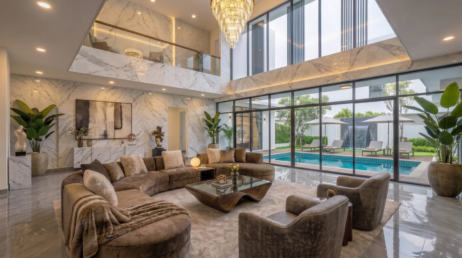 Double-volume living room, East Ledang