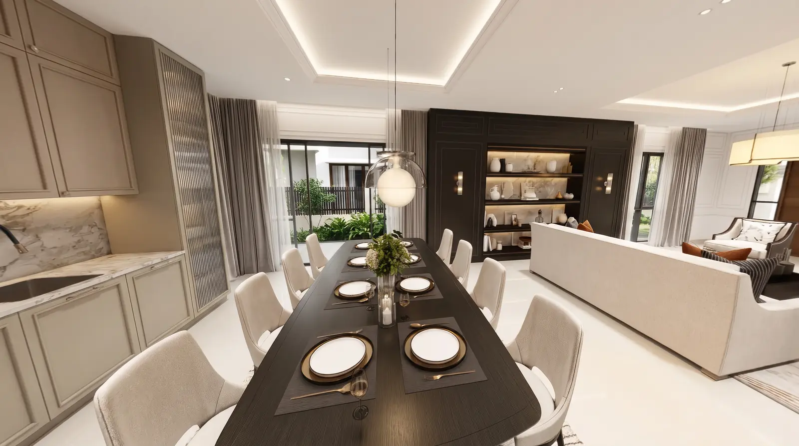 Dining and kitchen, Estuari Greens
