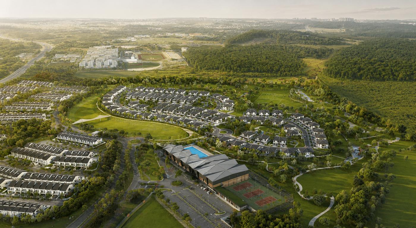 Estuari Greens aerial